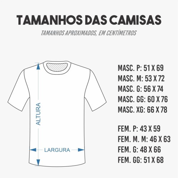 CAMISAS TAMANHOS